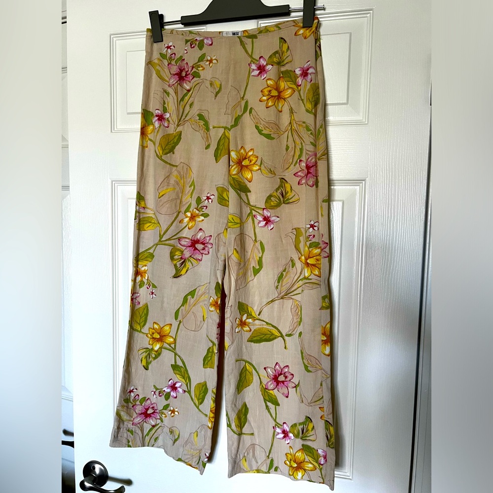 Wide Leg Cropped Pants